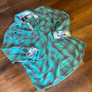 Rock Roll and Soul mens flannel.